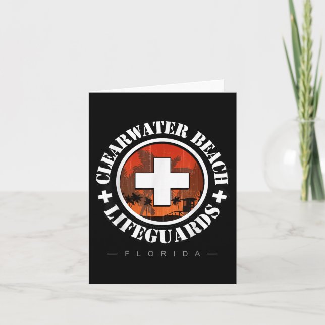 Epic Fl Spring Break Florida Lifeguards Clearwater Card (Front)