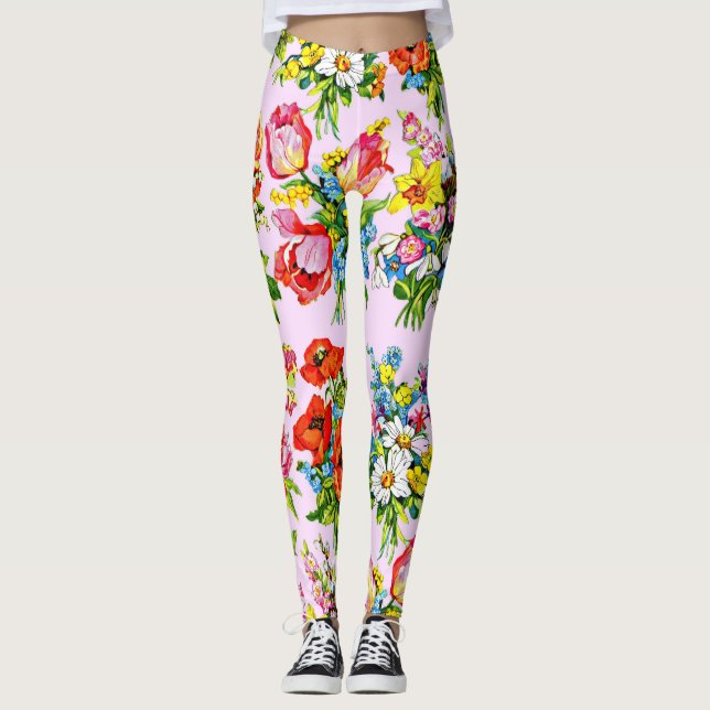 epic floral flower collection print leggings (Front)