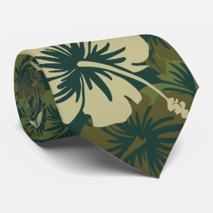 Epic Floral Hibiscus Hawaiian Necktie