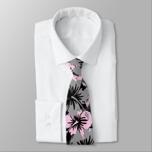 Epic Floral Hibiscus Hawaiian Two-sided Printed Tie