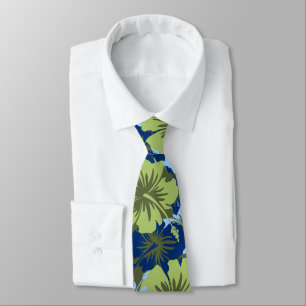 Epic Floral Hibiscus Hawaiian Two-sided Printed Tie