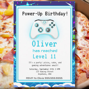 Epic Gamer Happy 11 Anniversaire Invitation Critic