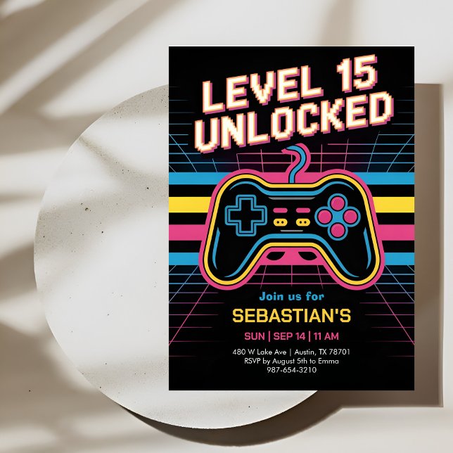 Epic Gamer Squad Celebration Invitation (Creator Uploaded)