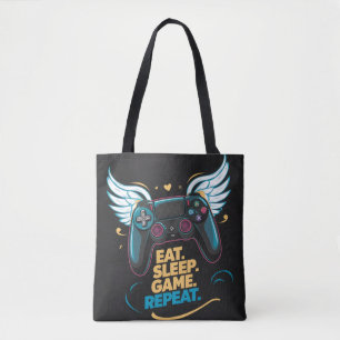 Epic Gaming Gear. Eat. Sleep. Game. Repeat. Winge Tote Bag