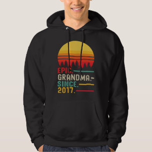 Epic Grandma Since 2017 Happy Mothers Day Hoodie