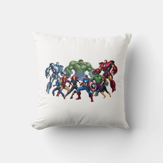  Epic Hero Showdown  Throw Pillow (Front)
