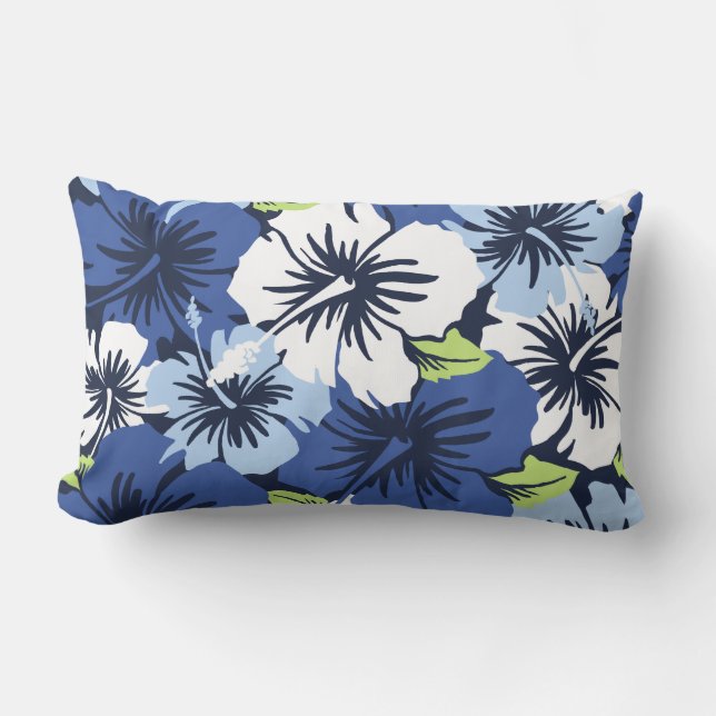 Epic Hibiscus Hawaiian Decorative Lumbar Pillows (Front)