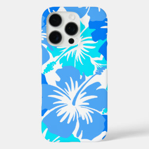 Epic Hibiscus Hawaiian Floral Aloha Shirt Blue iPhone 16 Pro Case