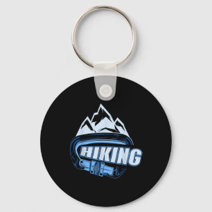 Epic Hiking Wilderness Journey Outdoor Climbing Ad Keychain