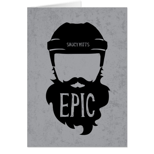 Epic Hockey Playoff Beard (Front)