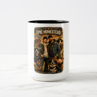 Epic homestead - Two-Tone coffee mug