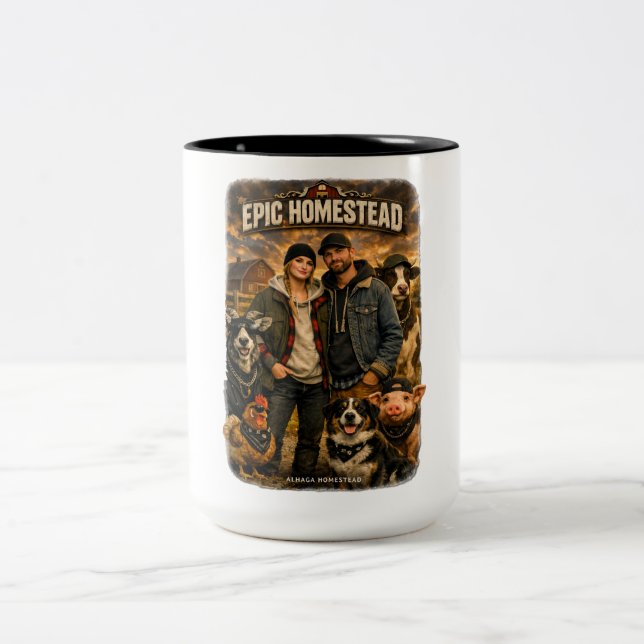Epic homestead  -  Two-Tone coffee mug (Center)