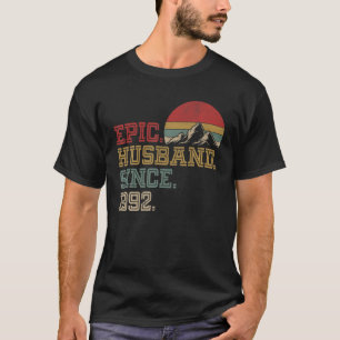 Epic Husband Since 1992 Retro Graphic Cool 30Th An T-Shirt