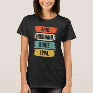 Epic Husband Since 1994 Vintage 28th Wedding Anive T-Shirt
