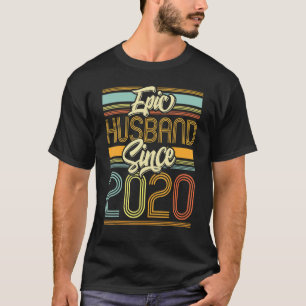 Epic Husband Since 2020 3 Year 3rd Wedding Anniver T-Shirt