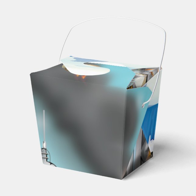 Epic Ice Planet Space Battle Favor Box (Front Side)