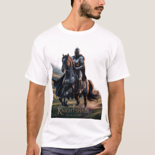 Epic Knight on Black Horse T-Shirt