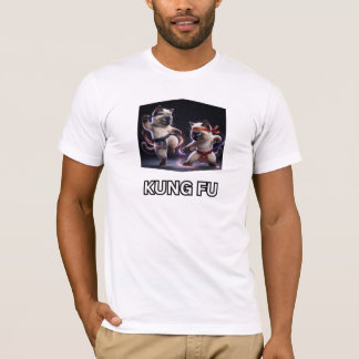 Epic Kung Fu Siamese Kittens Martial Arts Graphic T-Shirt