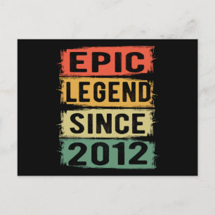 Epic Legend Since 2013 Vintage 2013 Birthday Gift Postcard