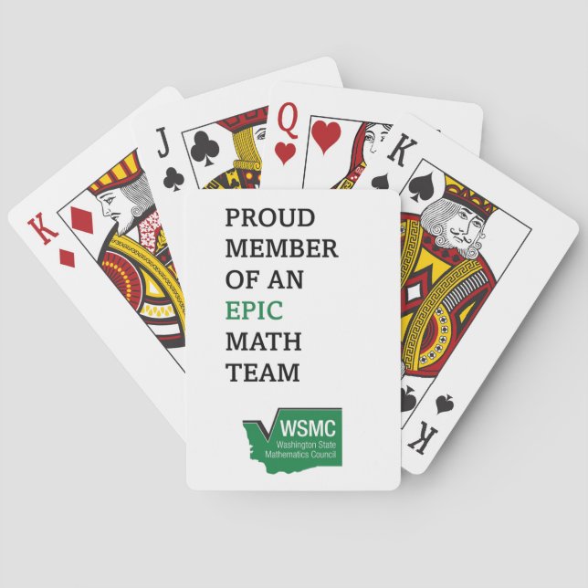 Epic Math Team Playing Cards (Back)
