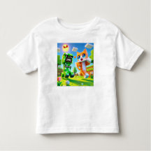 "Epic Minecraft Inspiré Toddler T-Shirt Cat aime
