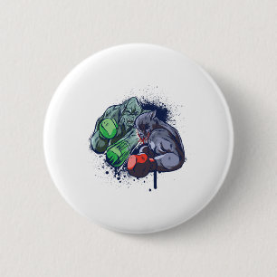 Epic Monster Boxing Battle  2 Inch Round Button