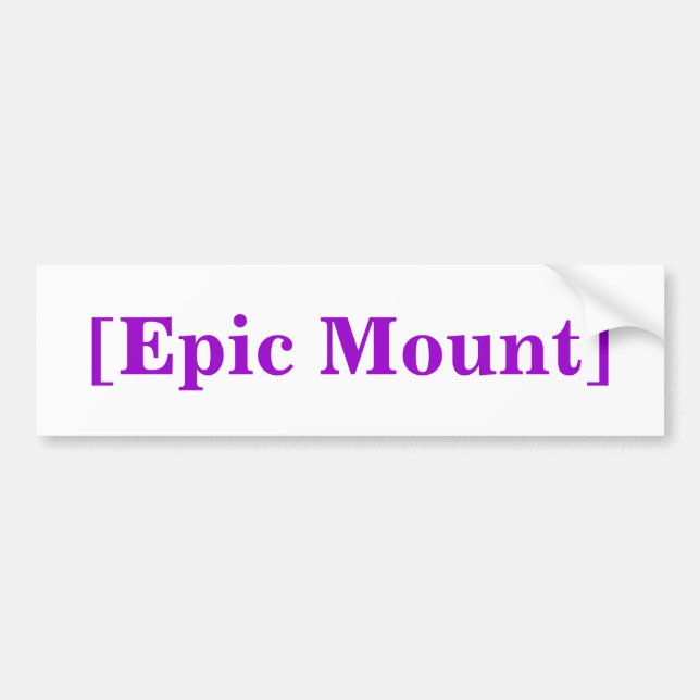 [Epic Mount] Bumper Sticker (Front)