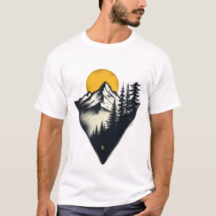 Epic Mountain Escape: Bold Nature Adventure Design T-Shirt