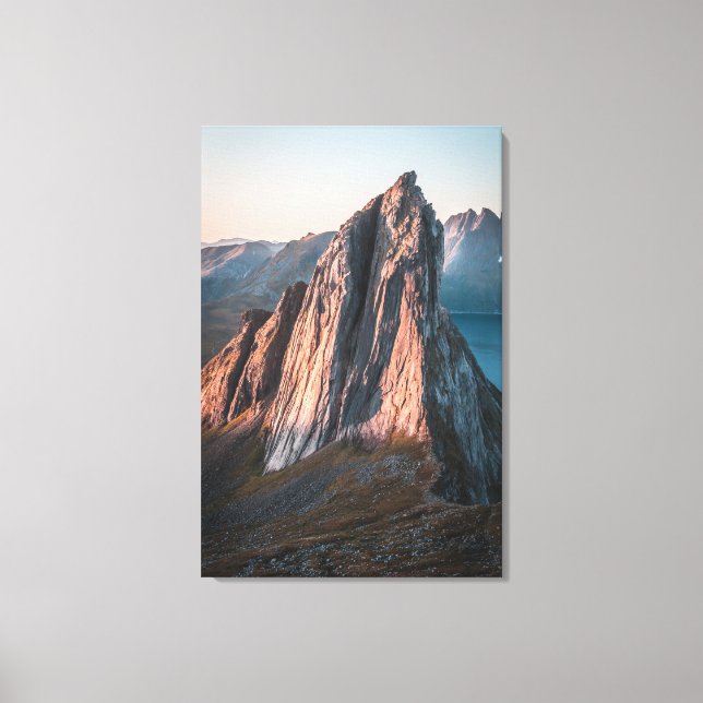 Epic Mountain Norway Canvas Print (Front)