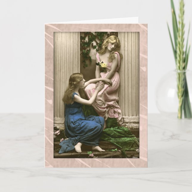 Epic Party, thank you  Victorian ladies Card (Front)