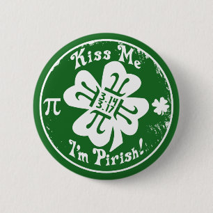 Epic Pi Day and St. Patrick's Day 2 in 1 Inch Round Button