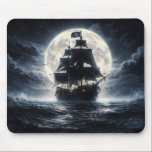 Epic Pirate Ship Moon Mouse Pad – Dark Ocean Pirat<br><div class="desc">Upgrade your desk setup with this epic pirate ship mouse pad featuring a mysterious vessel sailing across a dark ocean beneath a massive glowing moon. Surrounded by mist, waves, and a dramatic night sky, this design captures the spirit of pirate adventure and legendary sea voyages. The cinematic nautical artwork creates...</div>