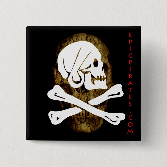 Epic Pirates Banner #9 2 Inch Square Button (Front)