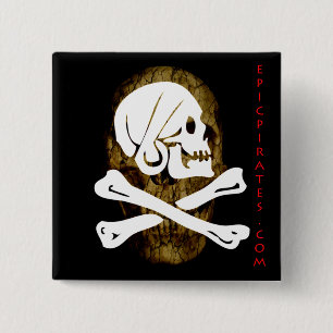 Epic Pirates Banner #9 2 Inch Square Button