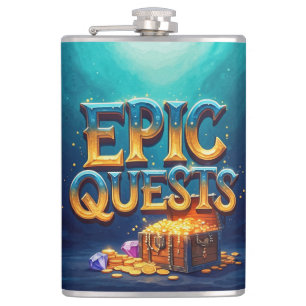 Epic Quests Hip Flask