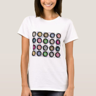 Epic Retro Music Illustrated Vinyl Records Patten T-Shirt