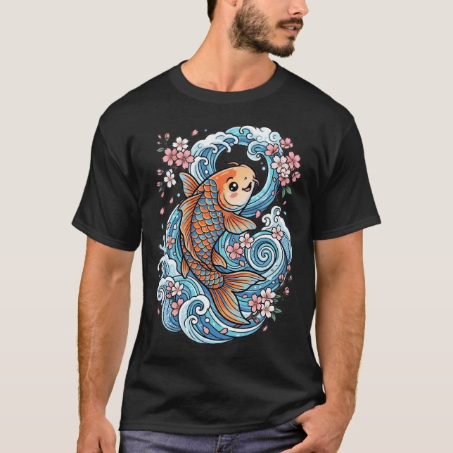 Epic Samurai Koi Fish T-Shirt (Front)
