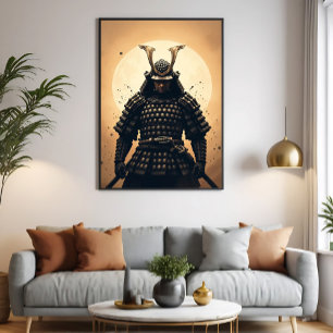 Epic Samurai Warrior Japanese Armour Canvas Print