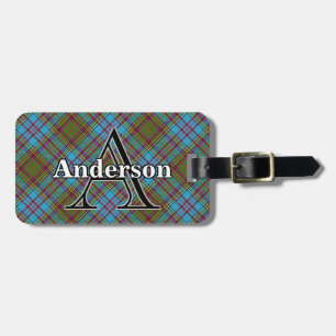 Epic Scotland Clan Anderson Tartan Customize Luggage Tag