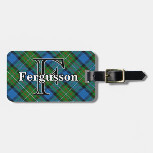 Epic Scotland Clan Fergusson Tartan Luggage Tag