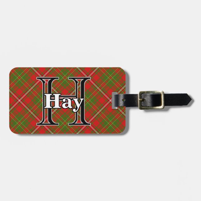Epic Scotland Clan Hay Tartan Luggage Tag (Front Horizontal)