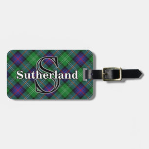 Epic Scotland Clan Sutherland Tartan Luggage Tag