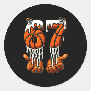 Epic Seven Gen Drip Six Alpha Cream 67 Slang Baske Classic Round Sticker