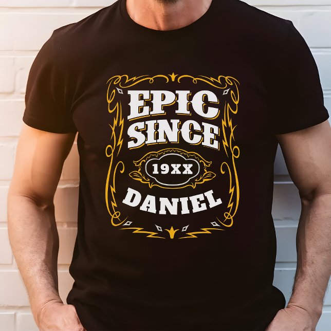 Epic Since Birth Personalized Year And Name Tri-Blend Shirt (Creator Uploaded)