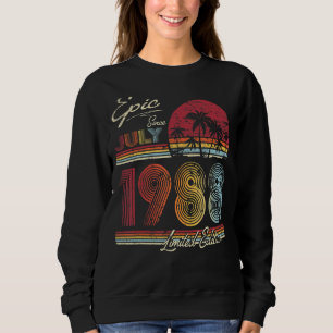 Epic Since July 1988 34 Years 34th Birthday Sweatshirt