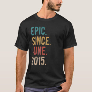 Epic Since June 2015 7 Year Old Bday 7th Birthday T-Shirt