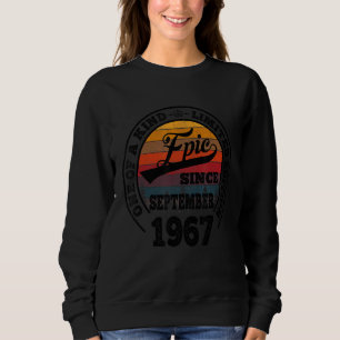 Epic Since September 1967 55th Birthday 55 Years Sweatshirt