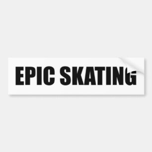 Epic Skating Bumper Sticker - Black Letters