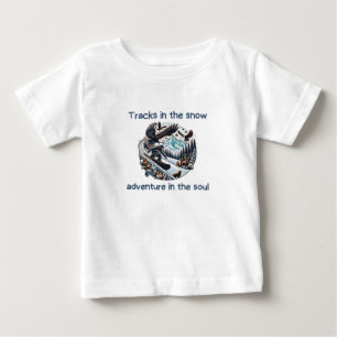 Epic Snowy Mountain Adventures with Wildlife Baby T-Shirt