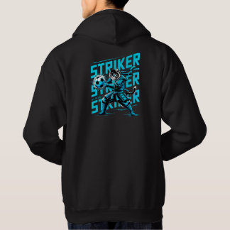 Epic Soccer Samurai Cat - Cool Gamer & Anime Fan Hoodie
